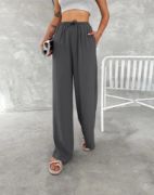 Ayrobin Oversize Pantalon - Füme resmi